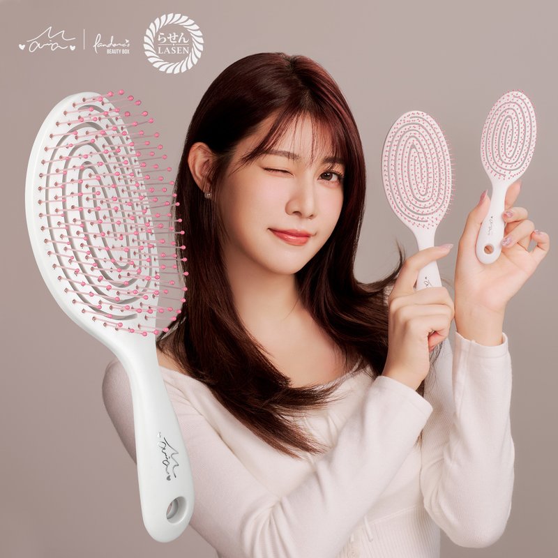 [Pre-order] 3D elastic anti-tangle comb (Abe Maria limited color) | Pandora's beauty box - Makeup Brushes - Plastic 