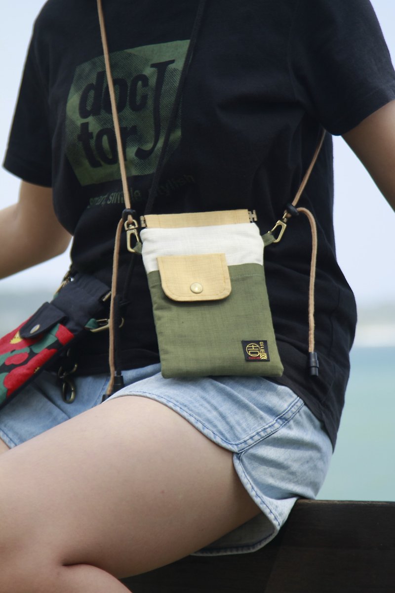 [Gi LAI] How to use the small day side backpack - กระเป๋าแมสเซนเจอร์ - ผ้าฝ้าย/ผ้าลินิน หลากหลายสี