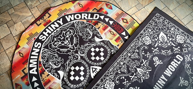 AMIN'S SHINY WORLD 民族風格圓形造型地毯/長方型地毯 - 地墊/地毯 - 聚酯纖維 多色