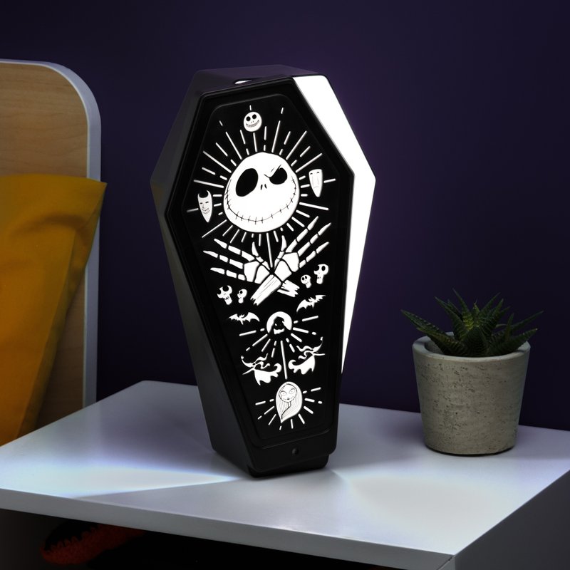 Paladone Nightmare Before Christmas Coffin Mood Light - Lighting - Plastic Black