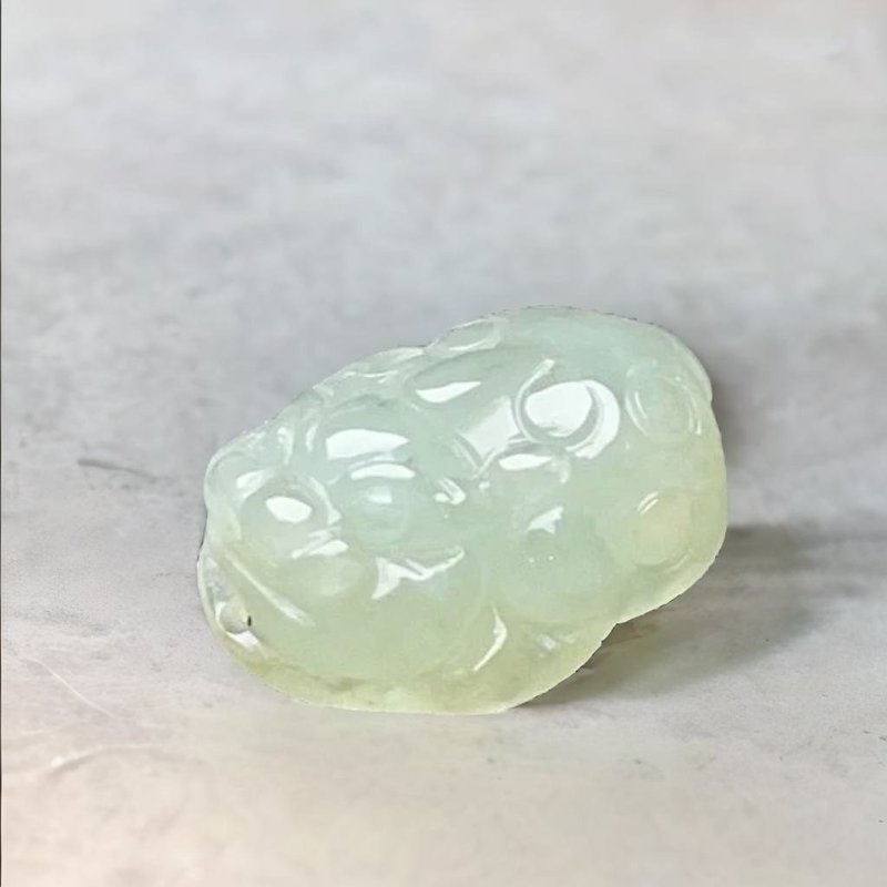 冰綠翡翠貔貅 | 天然緬甸玉翡翠A貨 | 送禮 - 其他 - 玉石 綠色