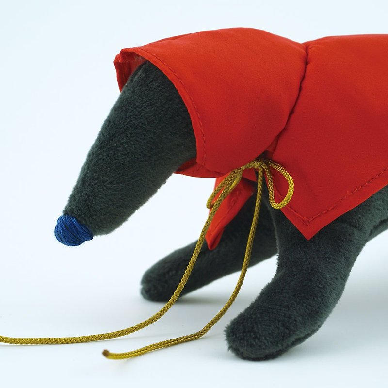 Raincoat Plush Dog Charm Bag Charm Greyhound-pxp - Stuffed Dolls & Figurines - Cotton & Hemp 