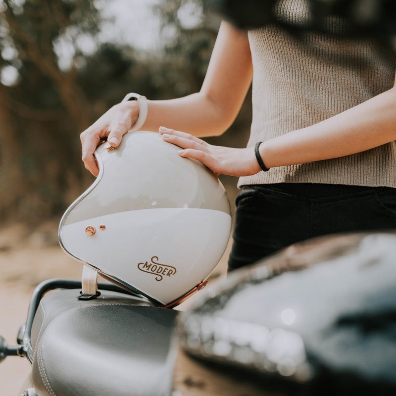 MODER HELMET-ARON-LIGHT MILK TEA - Helmets - Other Materials 