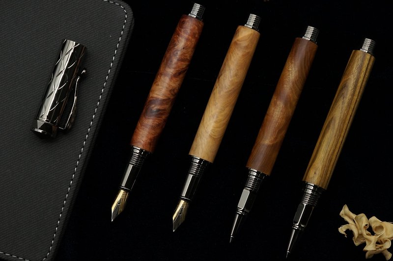 木製 万年筆 - 手作りの木製噴水ペンボールポイントペン
