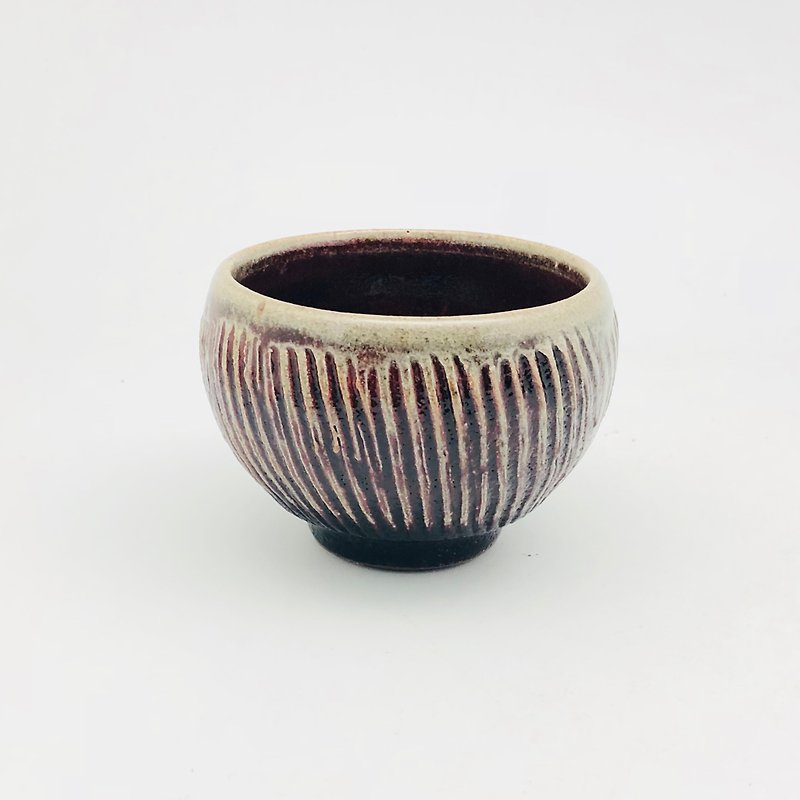 Copper red glaze hand cup - Cups - Pottery Red