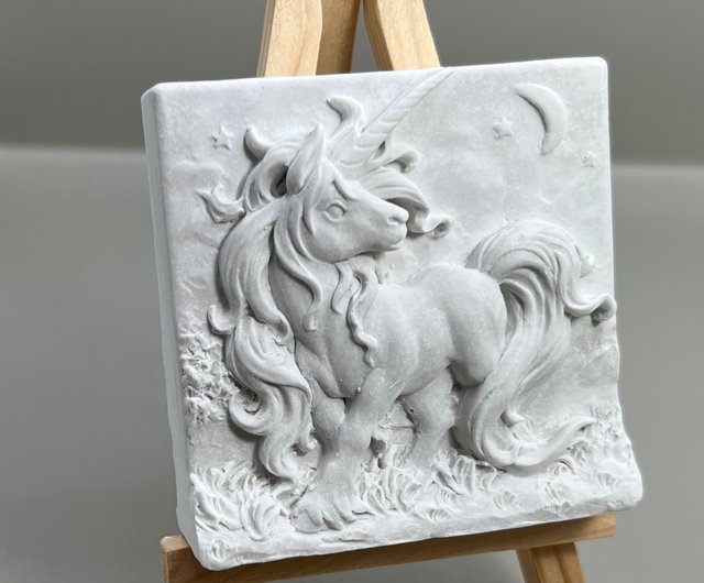 Lucky Stone Buddha Art Leaping Unicornセメントソフトフレグランス