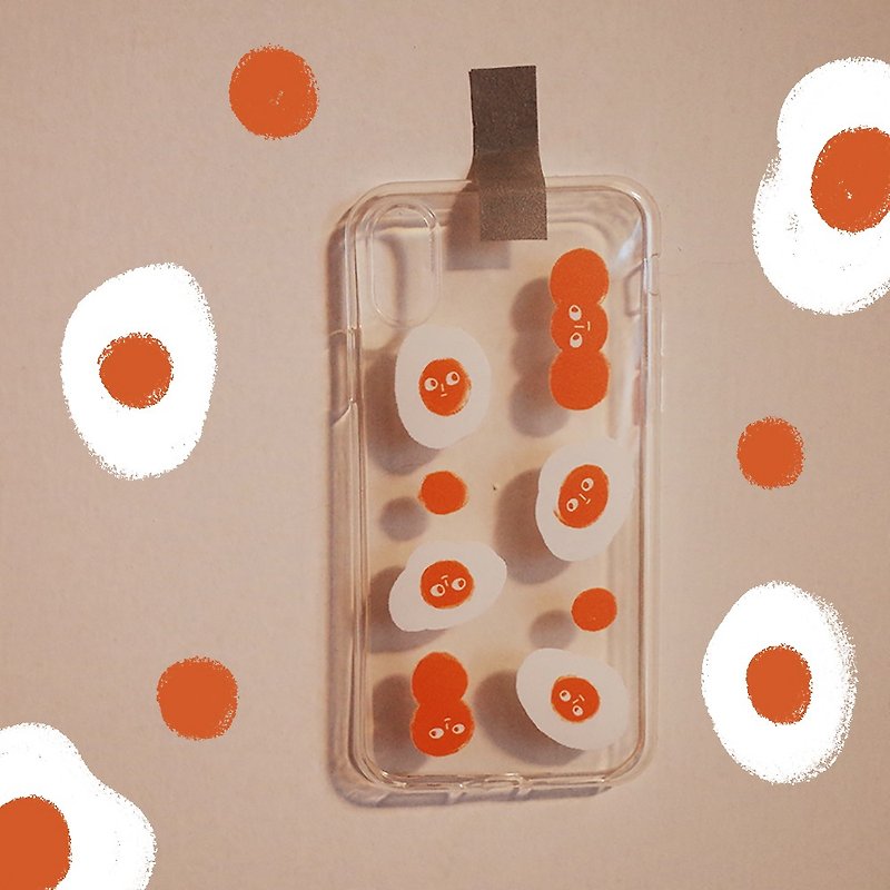 Egg man phone case - เคส/ซองมือถือ - พลาสติก สีใส