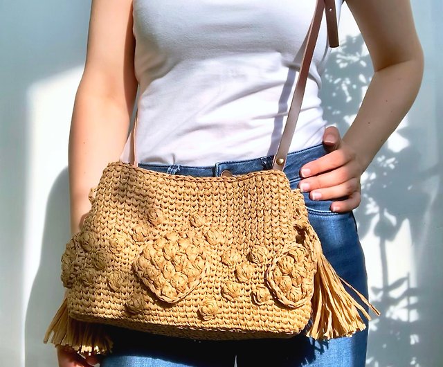 Crochet Raffia Bag Summer Designer Beach Bag Raffia Tote Bag -  Norway