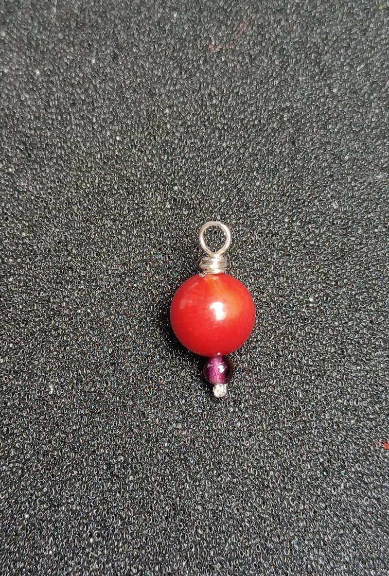 Red coral pendant - สร้อยคอ - เครื่องประดับพลอย 