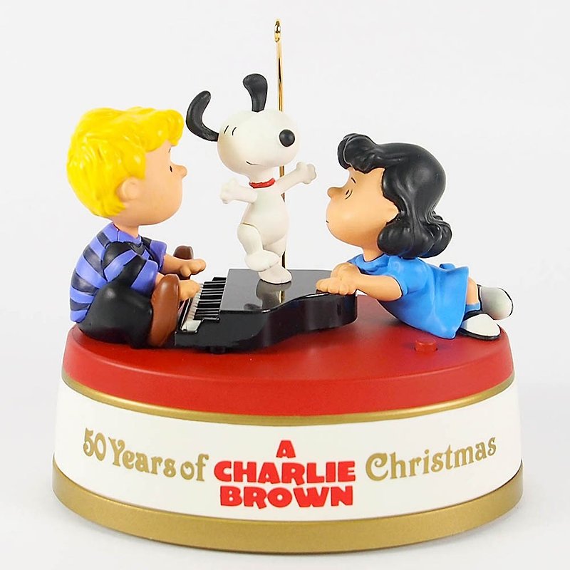Snoopy Charm - Christmas Dance Master (Hallmark-Peanuts Snoopy Charm) - ตุ๊กตา - วัสดุอื่นๆ สีแดง