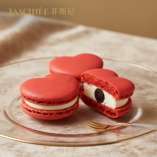 レッドベルベットマカロン - ショップ Fascinée ケーキ - Pinkoi