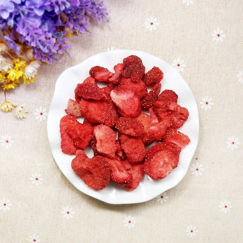 Frozen Strawberries Frozen Packets ★ Suitable for children to eat ★ Rabbit Bear ★ - ผลไม้อบแห้ง - อาหารสด สีแดง