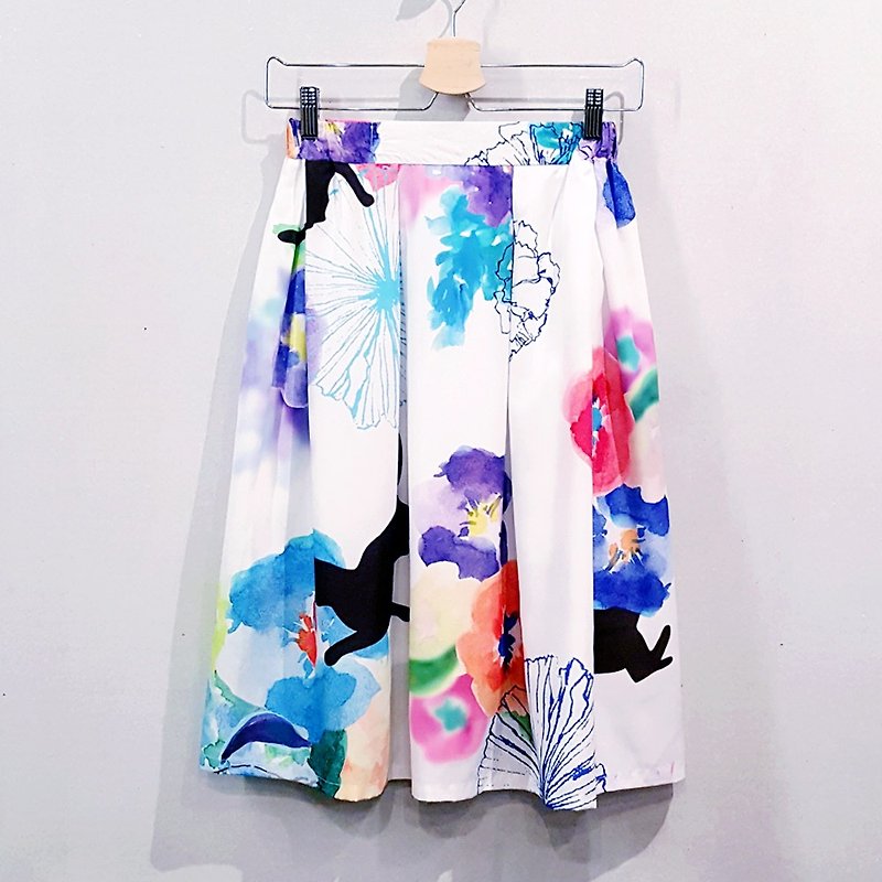 Secret Garden skirt +washitape