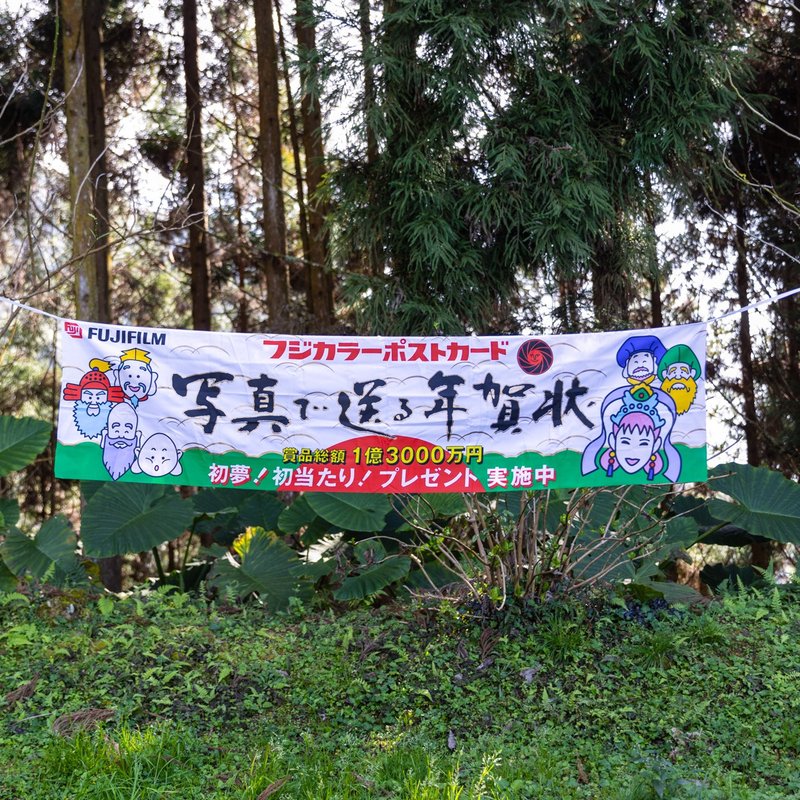 桑惠商號  昭和 日本製 富士FUJIFILM 特別色印刷廣告紀念旗幟 - 擺飾/家飾品 - 絲．絹 多色
