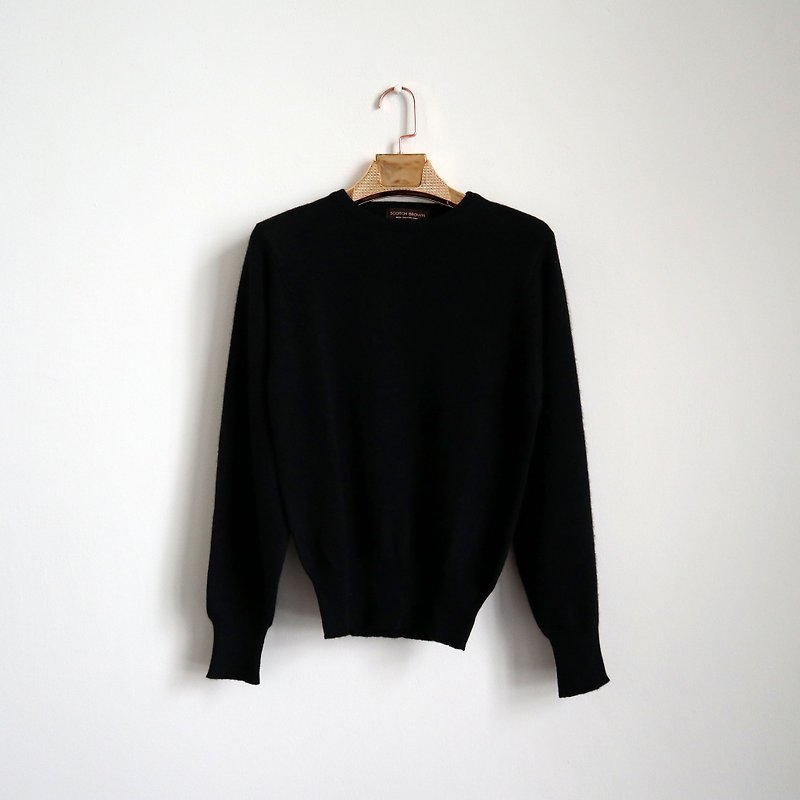 Pumpkin Vintage. Ancient black Cashmere cashmere pullover - Women's Sweaters - Wool Black