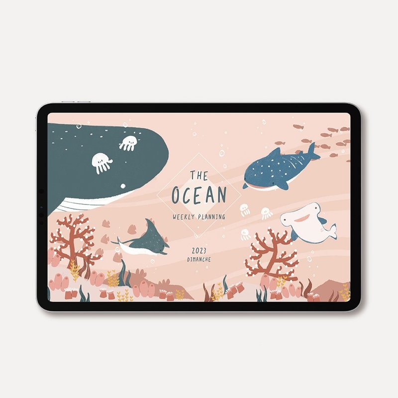 迪夢奇 【電子手帳】2023 The Ocean 時效電子手帳 粉海 - 電子手帳及素材 - 其他材質 