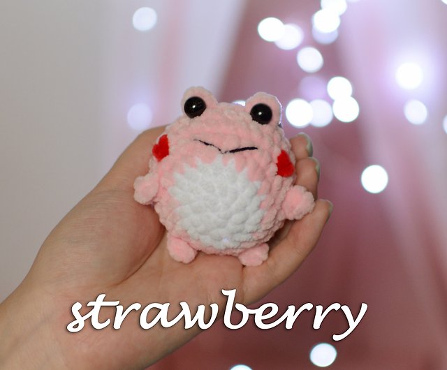 Soft Crochet Frog Plushie Amigurumi Kawaii Plush Stuffed Animal Toy (DO NOT  BUY)