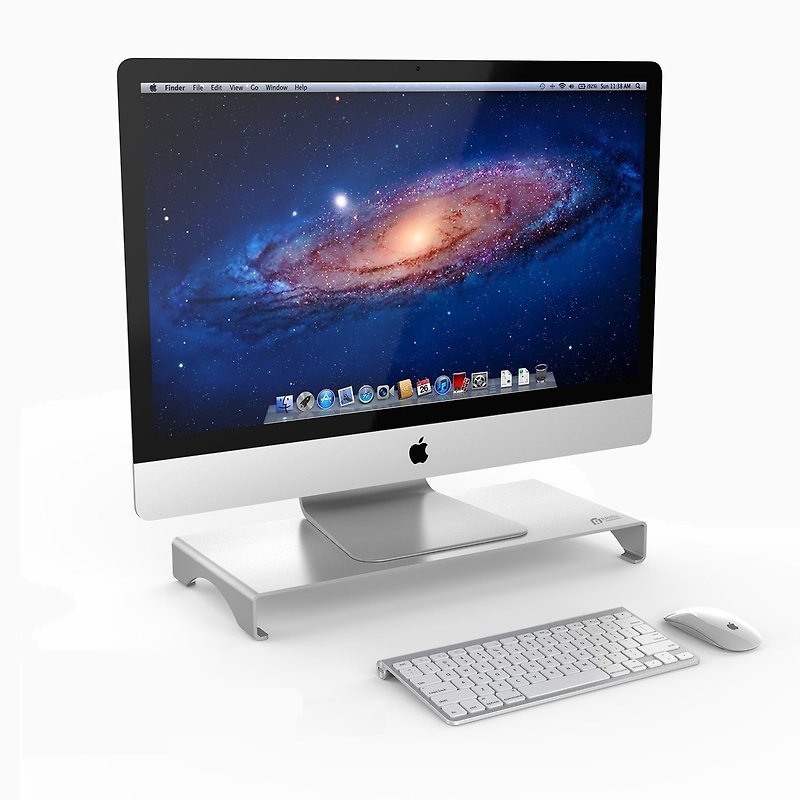 Raymii Aluminum Monitor Stand - Computer Accessories - Aluminum Alloy Silver