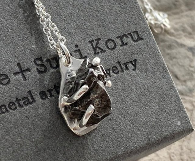 ◇隕石 (メテオライト）シルバーペンダント◇Meteorite Silver Pendant