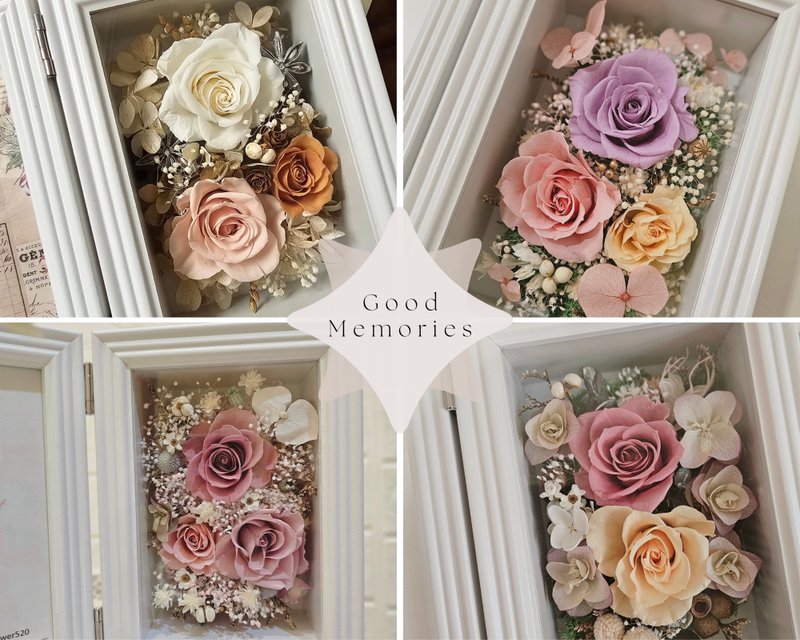 Preserved flower photo frame photo frame flower wedding gift exchange gift Valentine's Day teacher-appreciation ceremony romantic flower gift - Picture Frames - Plants & Flowers 