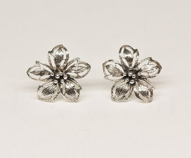 美品 ティファニー ブローチ ドッグウッド フラワー ブローチ ヴィンテージ ティファニー ドッグウッド フラワー 花 ブローチ ヴィンテージ