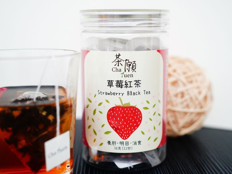 茶願 - 草莓紅茶 (12包裝) 養肝 明目 消食 - 茶葉/茶包/水果茶 - 其他材質 