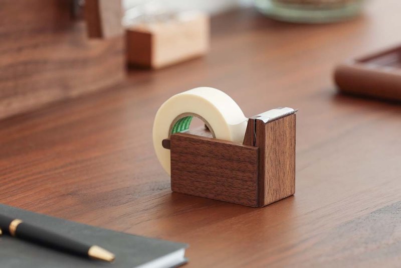 Locally-renowned workshops Kochi Kochi Pochi Domestic crafts Solid wood Walnut Cherry - Washi Tape - Wood Brown