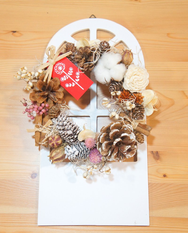 Wild Fun l Christmas Wreath (Christmas Decoration / Christmas Decoration / Shop Arrangement / Christmas Door Decoration) - Dried Flowers & Bouquets - Plants & Flowers Multicolor