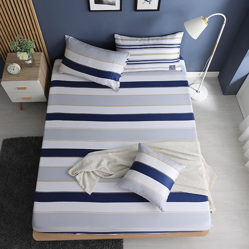 Azure Ocean  - ダブルサイズ緊張ベッドバッグ枕カバー3点セット[40 100％リヨセル] 5 * 6.2フィート - 寝具 - シルク・絹 多色