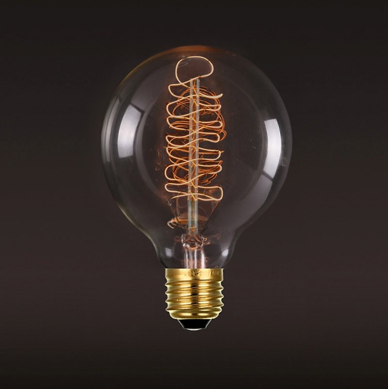 Retro‧Tungsten filament bulb‧Small bubble (B) bulb│Good Form‧Good shape - Pottery & Glasswork - Glass Yellow