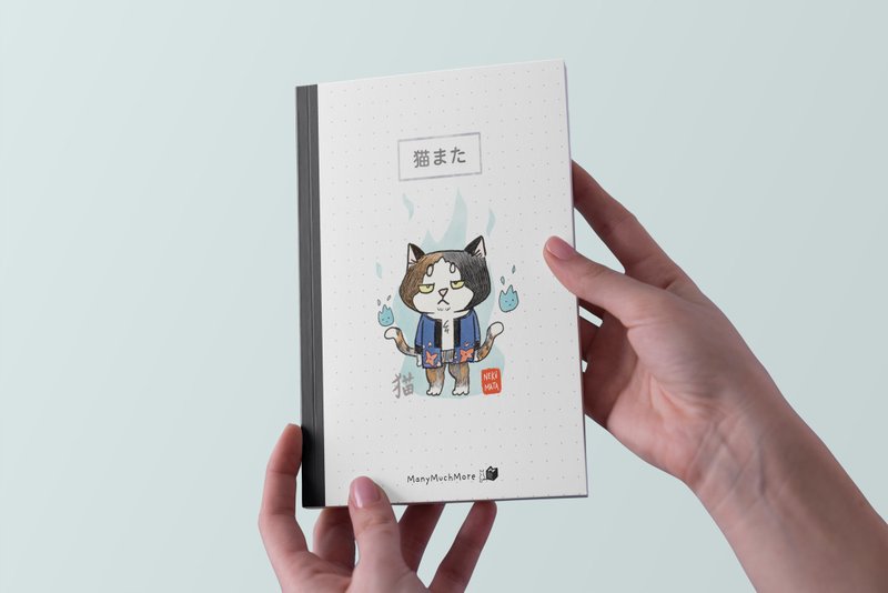 A5 Notebook - NekoMata collection - 筆記本/手帳 - 紙 白色