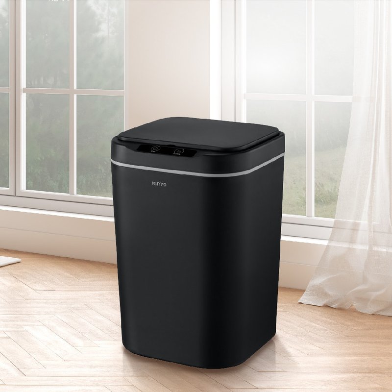 KINYO Smart Sensor Trash Can 18L EGC-1265 - Trash Cans - Plastic Black