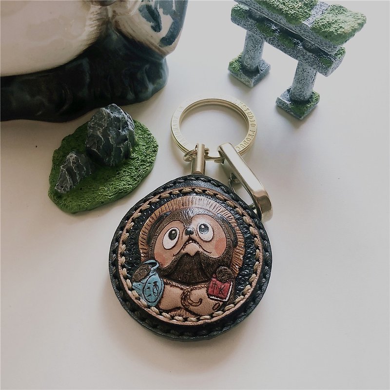 Japanese raccoon purely handmade three-dimensional car keychain is out of custom lettering for boy and girl friends birthday gifts