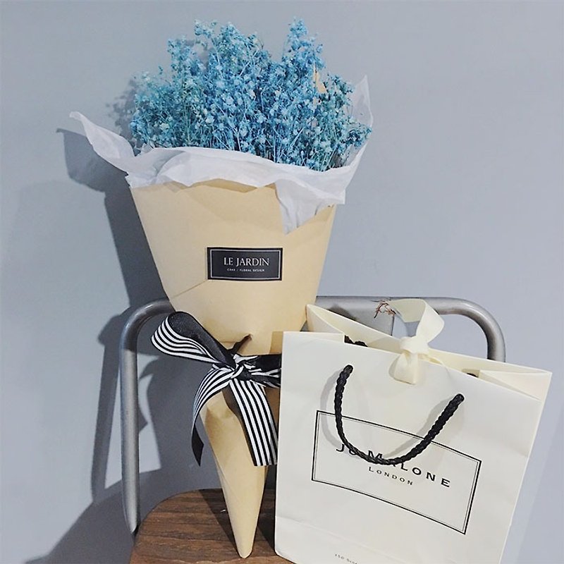 "Le Jardin" stars French Hand-made cones and dried bouquets / Valentine's Day birthday gift - ตกแต่งต้นไม้ - พืช/ดอกไม้ สึชมพู