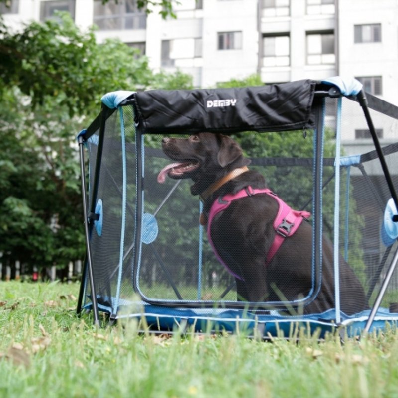 【Yeagle】Portable lightweight playpen - Pet Carriers - Other Materials Blue