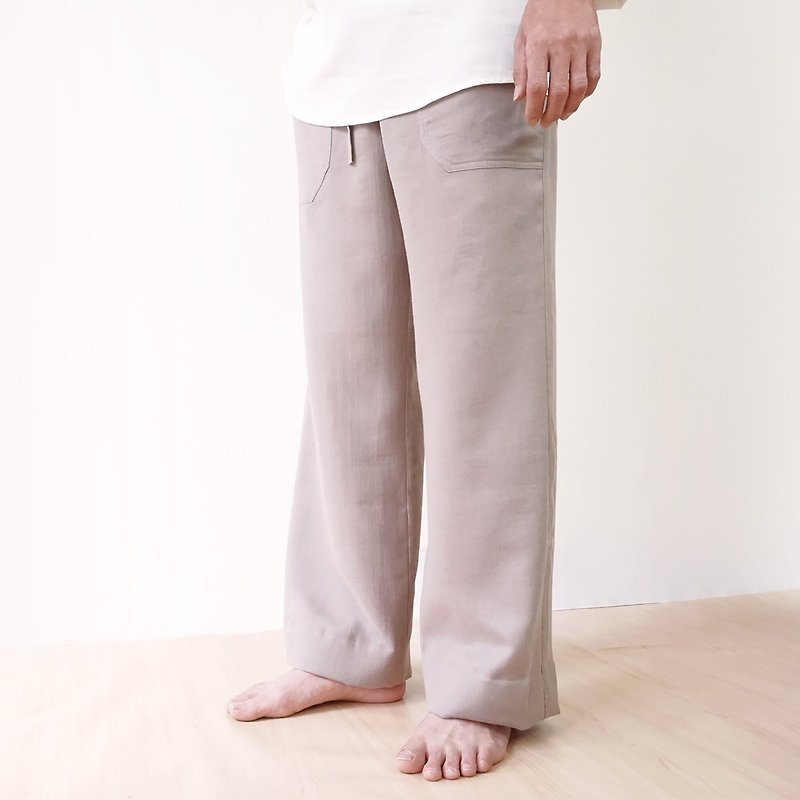 Harmony Yarn Gentleman&#39;s Straight Pants-Gray Brown