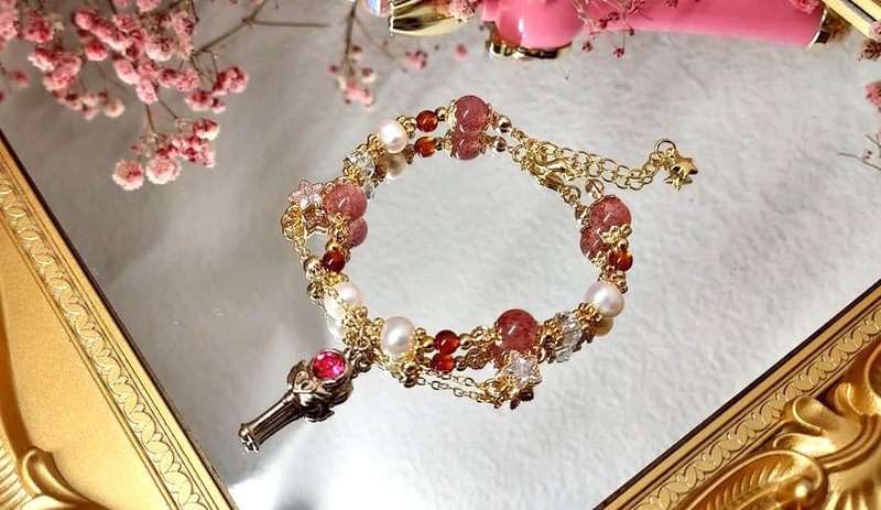 [Sailor Moon] Moon Hare 02 | Doujin Crystal DIY Design Bracelet - Customized Gift - สร้อยข้อมือ - เครื่องเพชรพลอย 