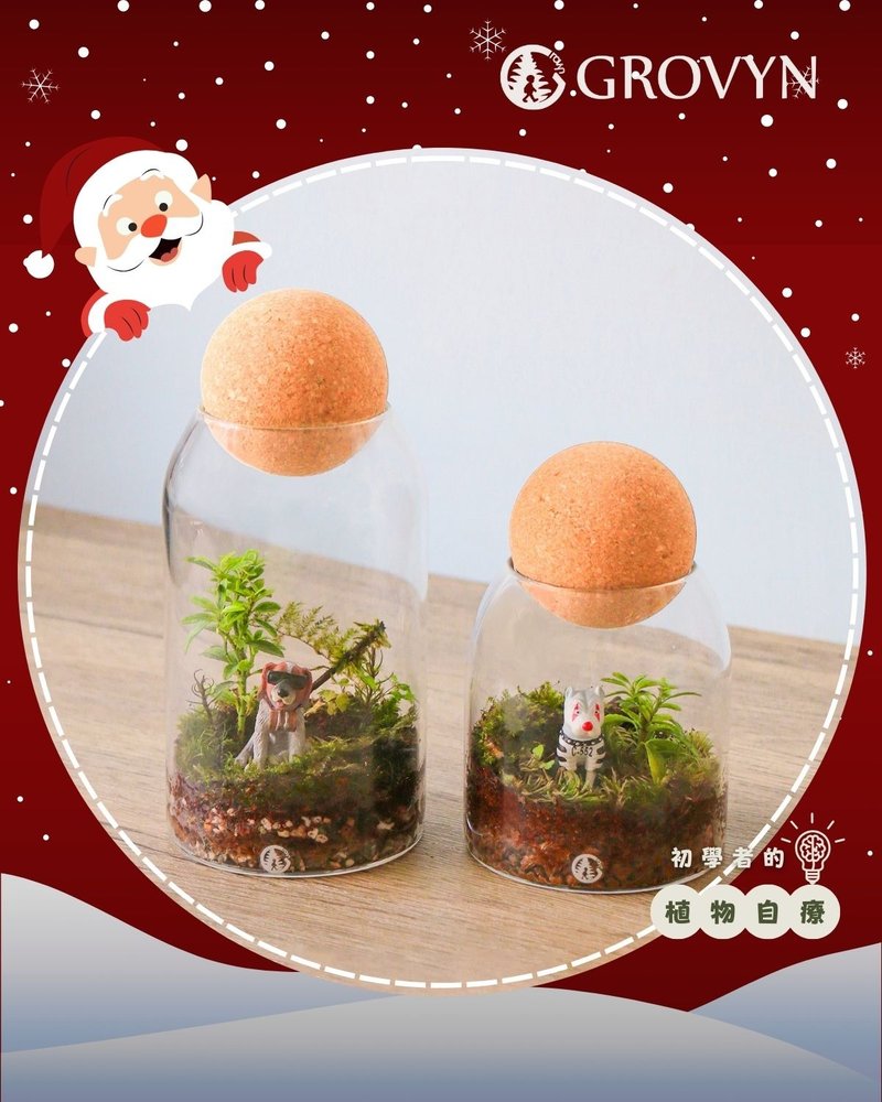 【内と外の間】ガラスのテラリウム・心に小さな森を創る - 華道・生け花教室 - 寄せ植え・花 