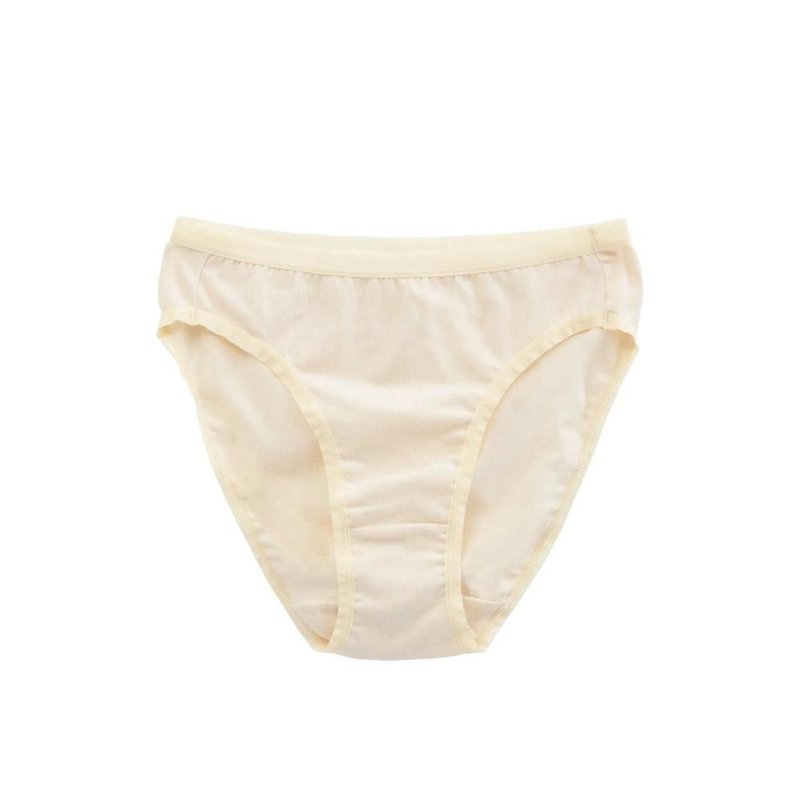 舒棉高叉內褲-米白(2入)  XXL - 女內衣褲 - 棉．麻 白色