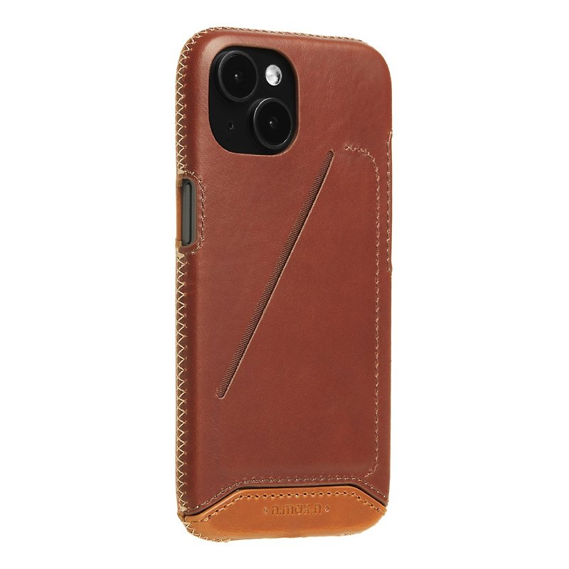 iPhone14 / 13 Fully Covered Series Leather Case - Chocolate