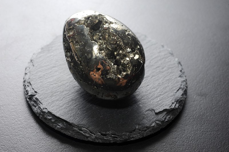 黃鐵礦金雞蛋原礦 水晶 靈修 招財 破煞 防小人1 - 擺飾/家飾品 - 貴金屬 