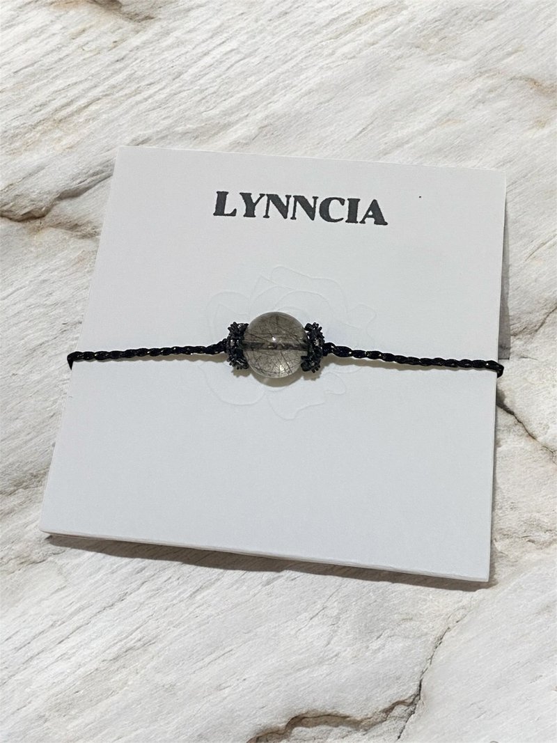 天然水晶手繩 - 手鍊/手環 - 水晶 黑色