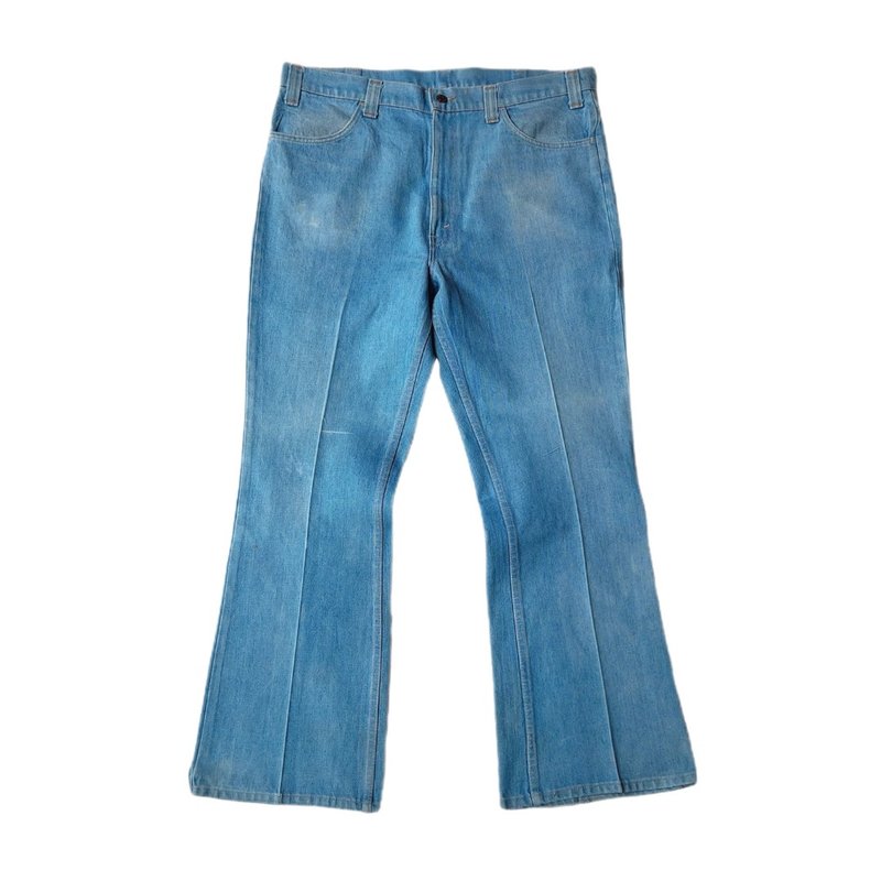 80s Levis 547-0912 橘標丹寧褲 - 男長褲/休閒褲 - 棉．麻 藍色