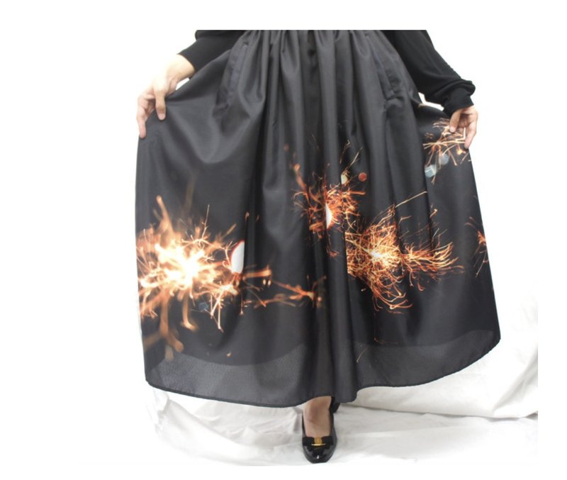 Sparkle fireworks skirt - Skirts - Polyester Multicolor