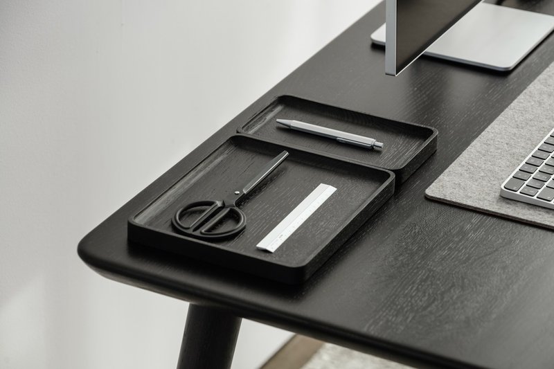 Catchall Tray Bundle - Three organizers for keys, jewellery - 居家收納/收納盒/儲物盒 - 木頭 咖啡色