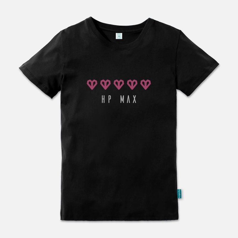HP MAX(黑色版) - 中性版短袖T-shirt - 帽T/大學T - 棉．麻 黑色