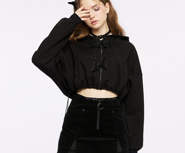 Cropped discount hooded jackets