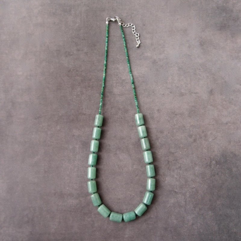 Aventurine × Verdite Necklace　アベンチュリン×ヴァーダイト ネックレス - 項鍊 - 寶石 綠色