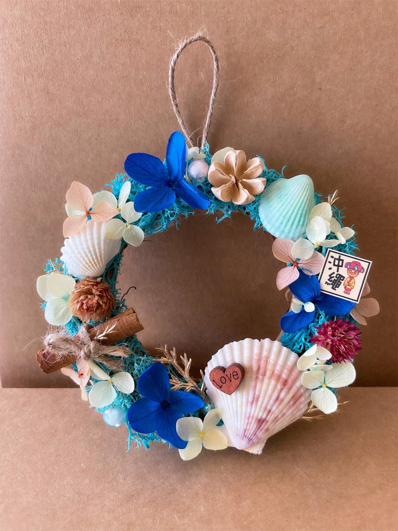 籐の花輪 (SIZE M) - 擺飾/家飾品 - 植物．花 藍色