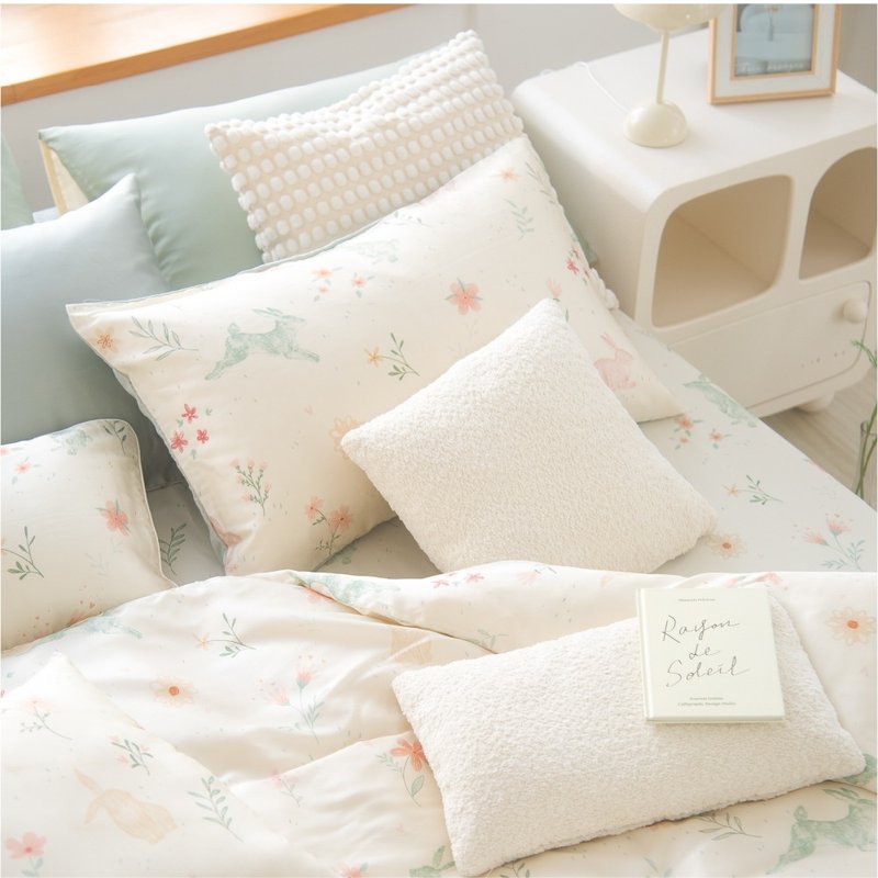 DR8070 フォレストバニー 300スレッドカウント テンセルリヨセル/ボックスシーツ＆枕カバーセット/ボックスシーツ＆掛け布団カバーセット - 寝具 - サステナブル素材 